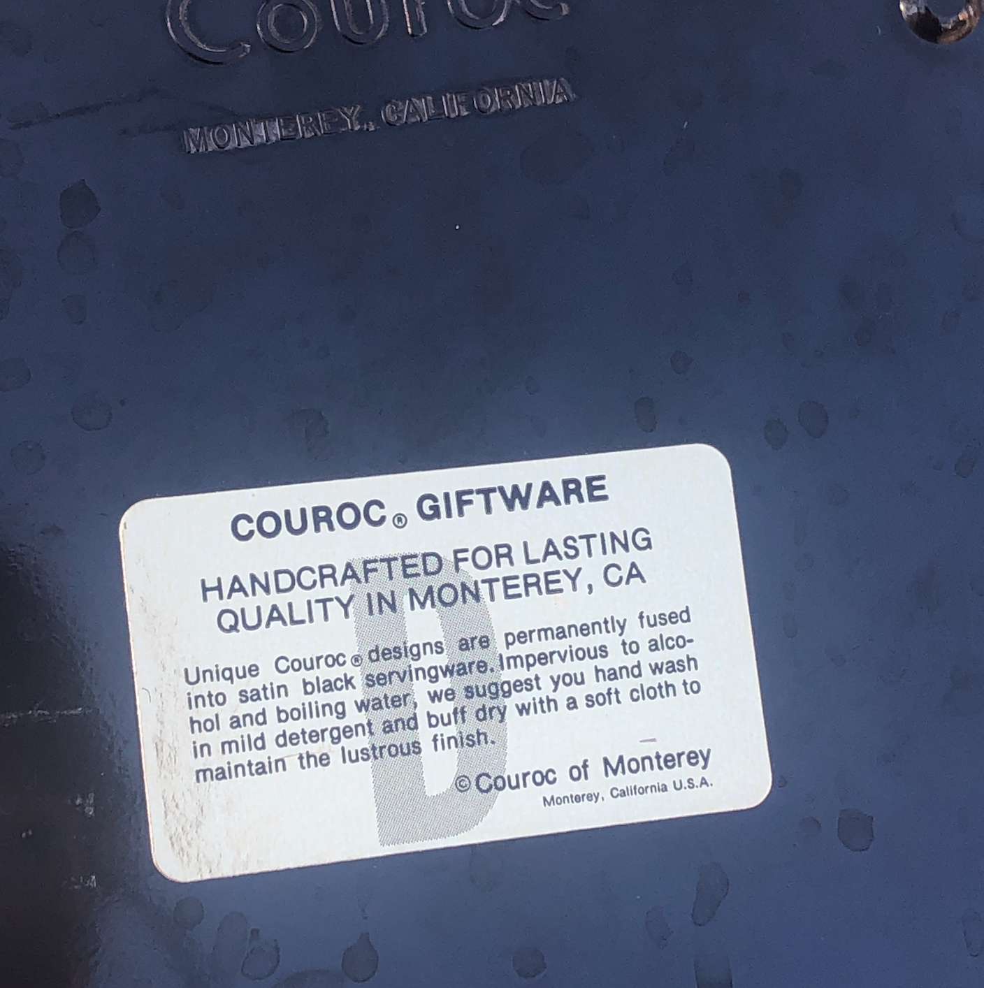 Couroc of Monterey Plates